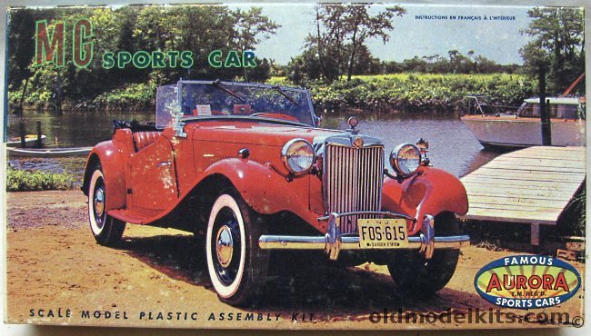 Aurora 1/32 MG Sports Car - Canada Issue, 511-80 plastic model kit